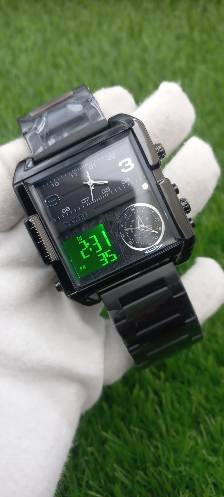 SKMEI-1584 TRIPLE TIME WATCH