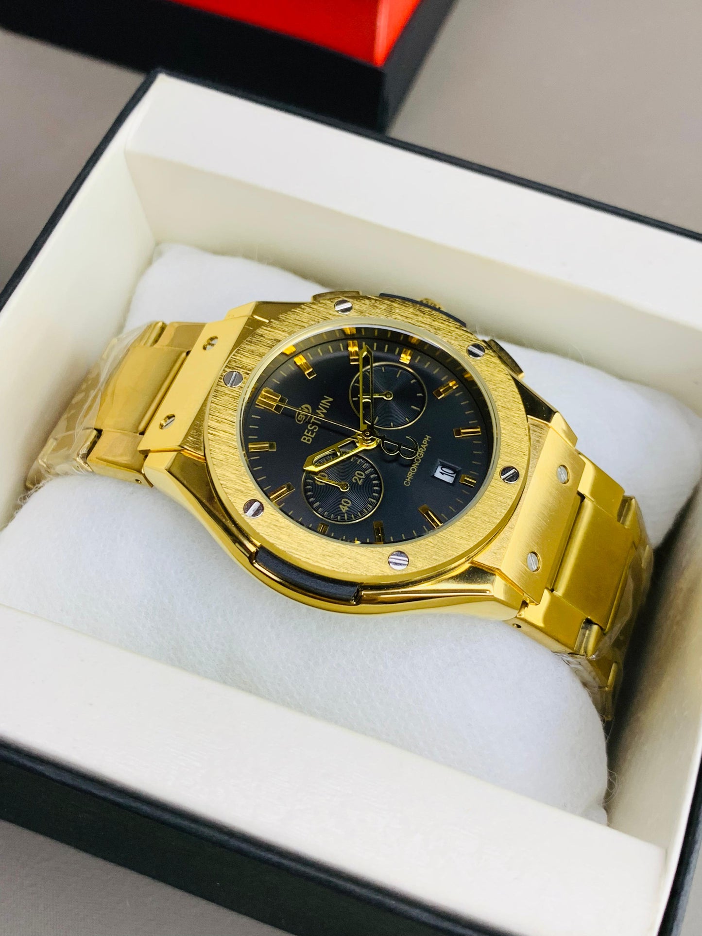 BESTWIN ORIGNAL CHORONOGRAPH WRIST MEN'S WATCHES