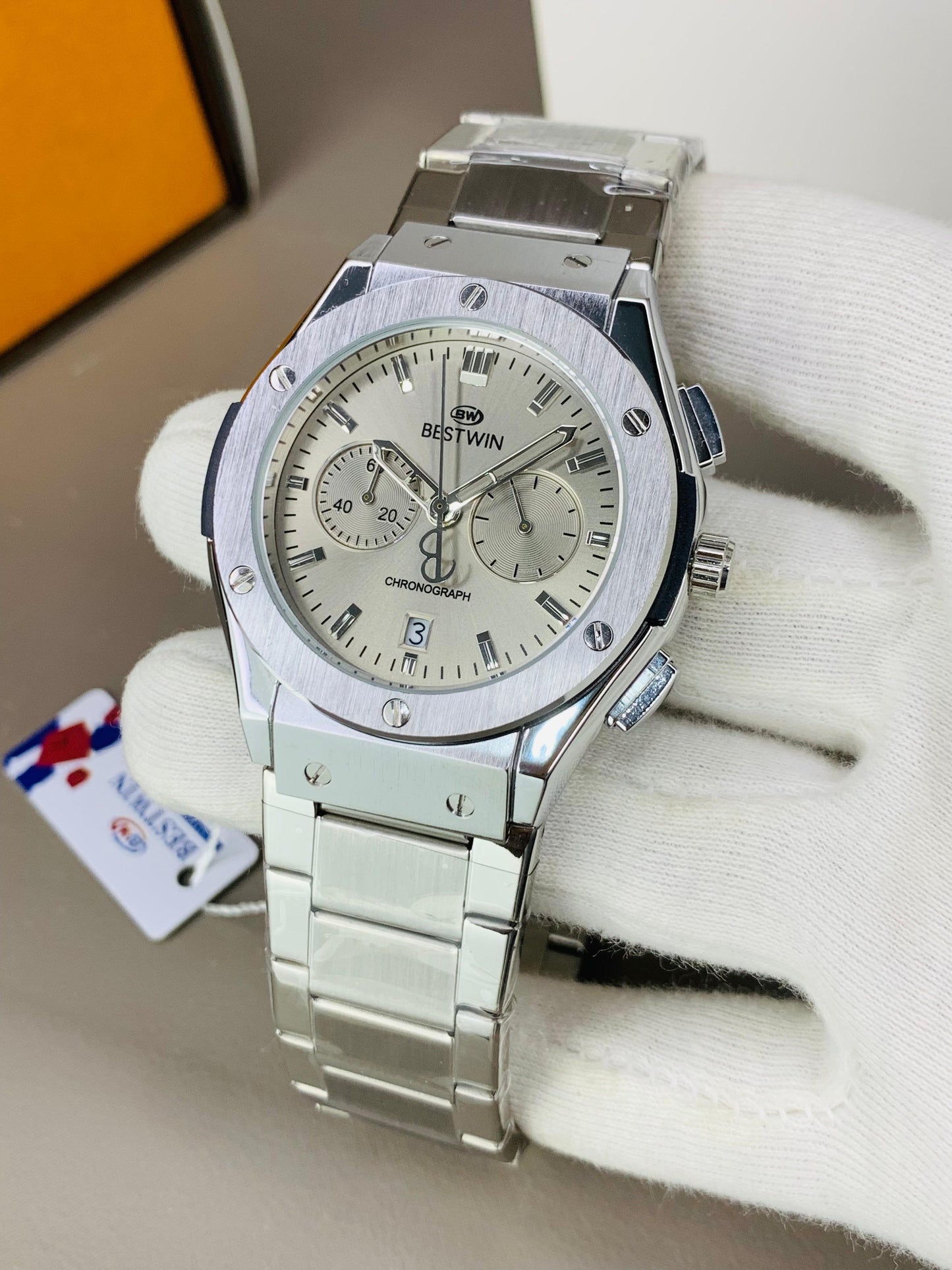 BESTWIN ORIGNAL CHORONOGRAPH WRIST MEN'S WATCHES