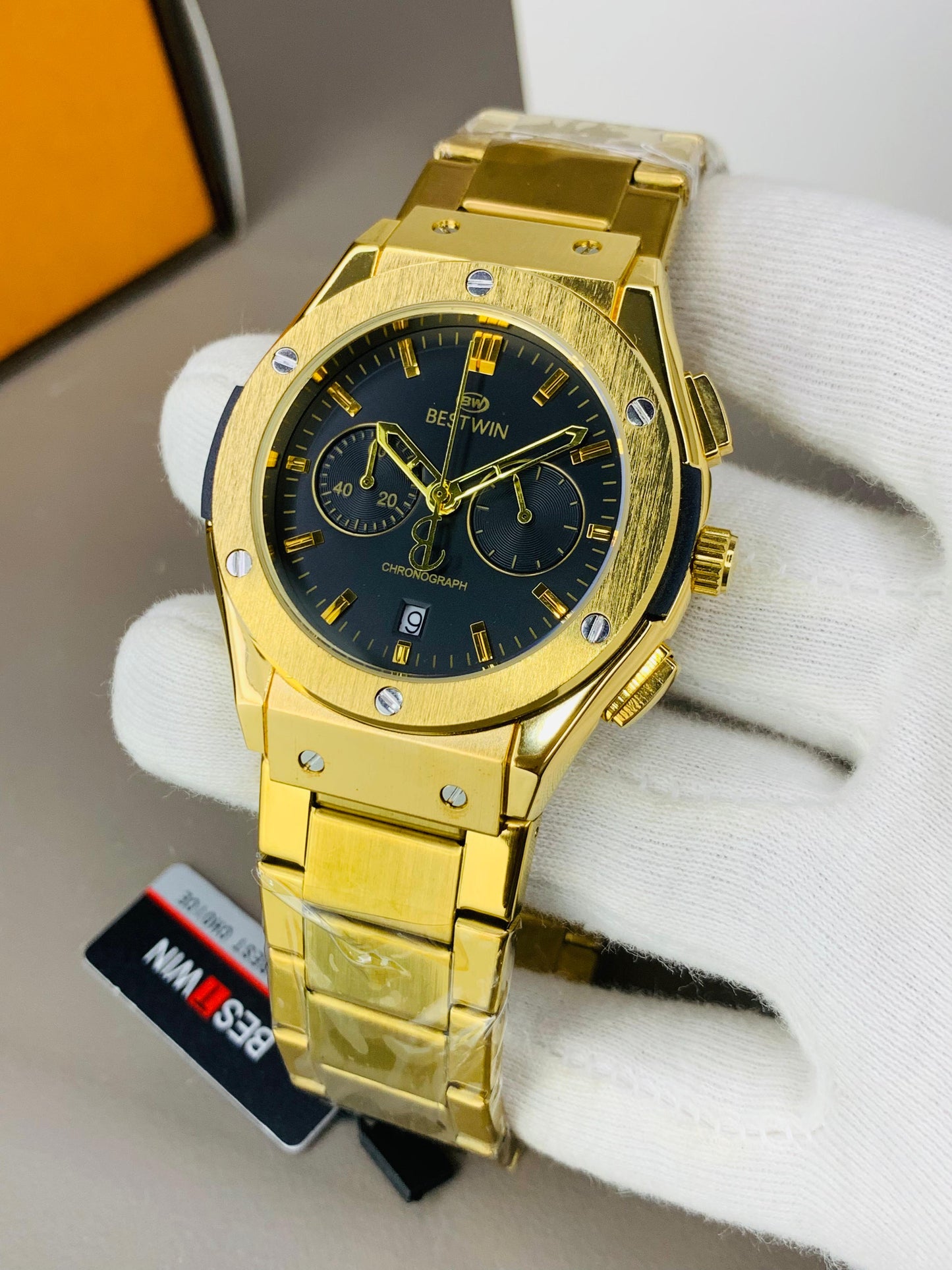 BESTWIN ORIGNAL CHORONOGRAPH WRIST MEN'S WATCHES