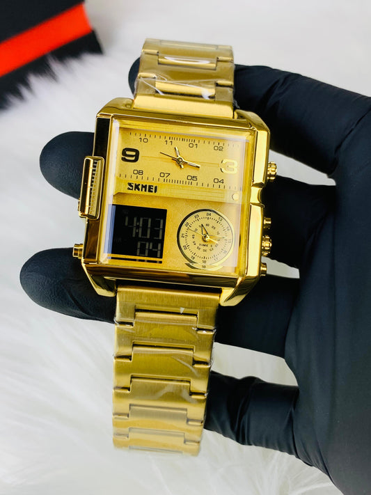SKMEI-1584 TRIPLE TIME WATCH