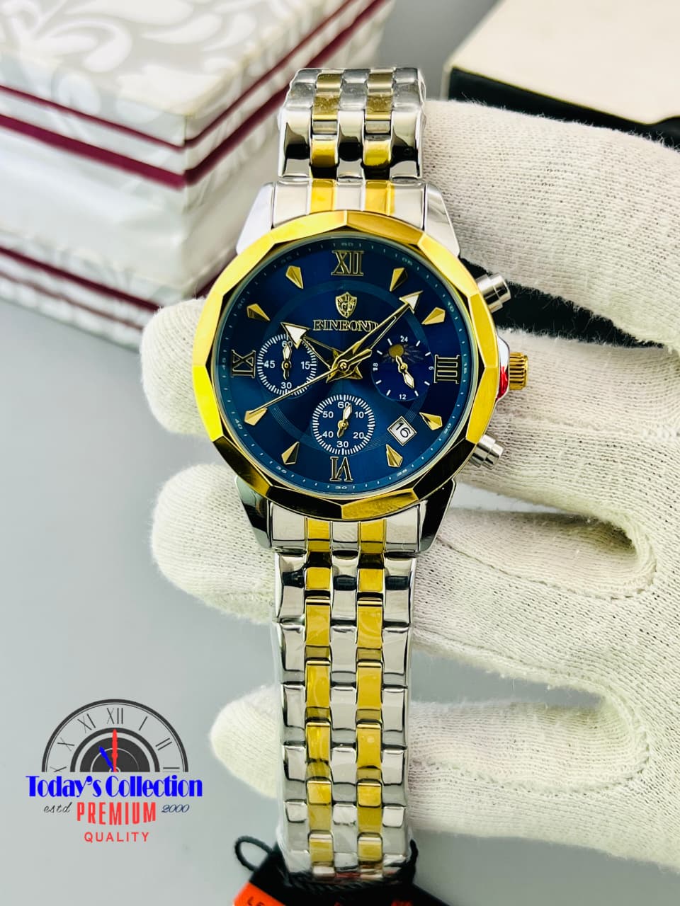 BinBond Orignal Chronograph Working Men's Wrist Watch