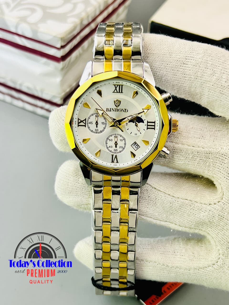 BinBond Orignal Chronograph Working Men's Wrist Watch